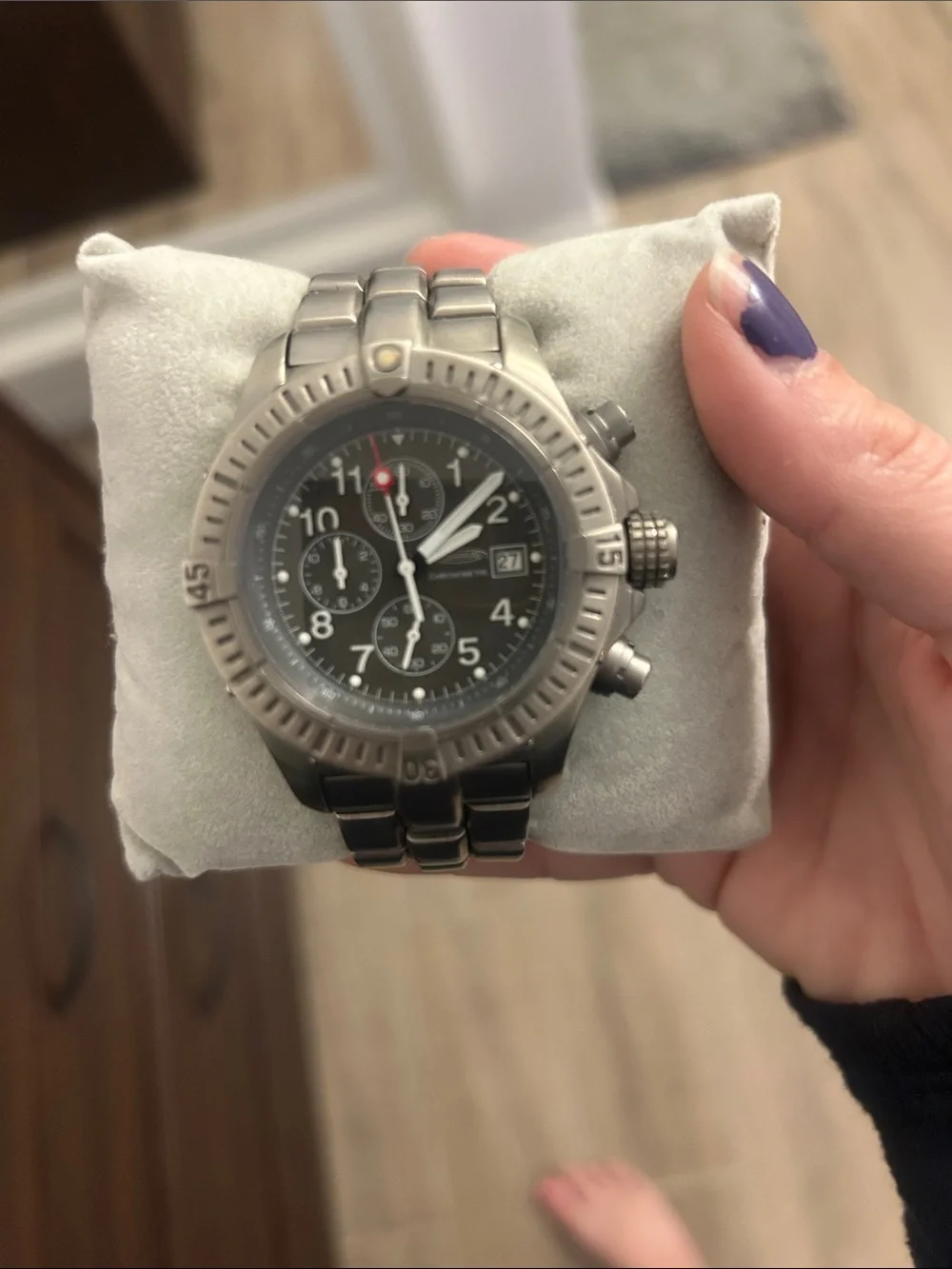 ESBM Chronograph Stainless Steel Watch - Blue Dial